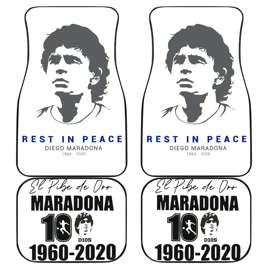 Diego Armando Maradona 10 Rip 1969 2022 31 Car Floor Mats Custom Car Accessories Car Decor 2022