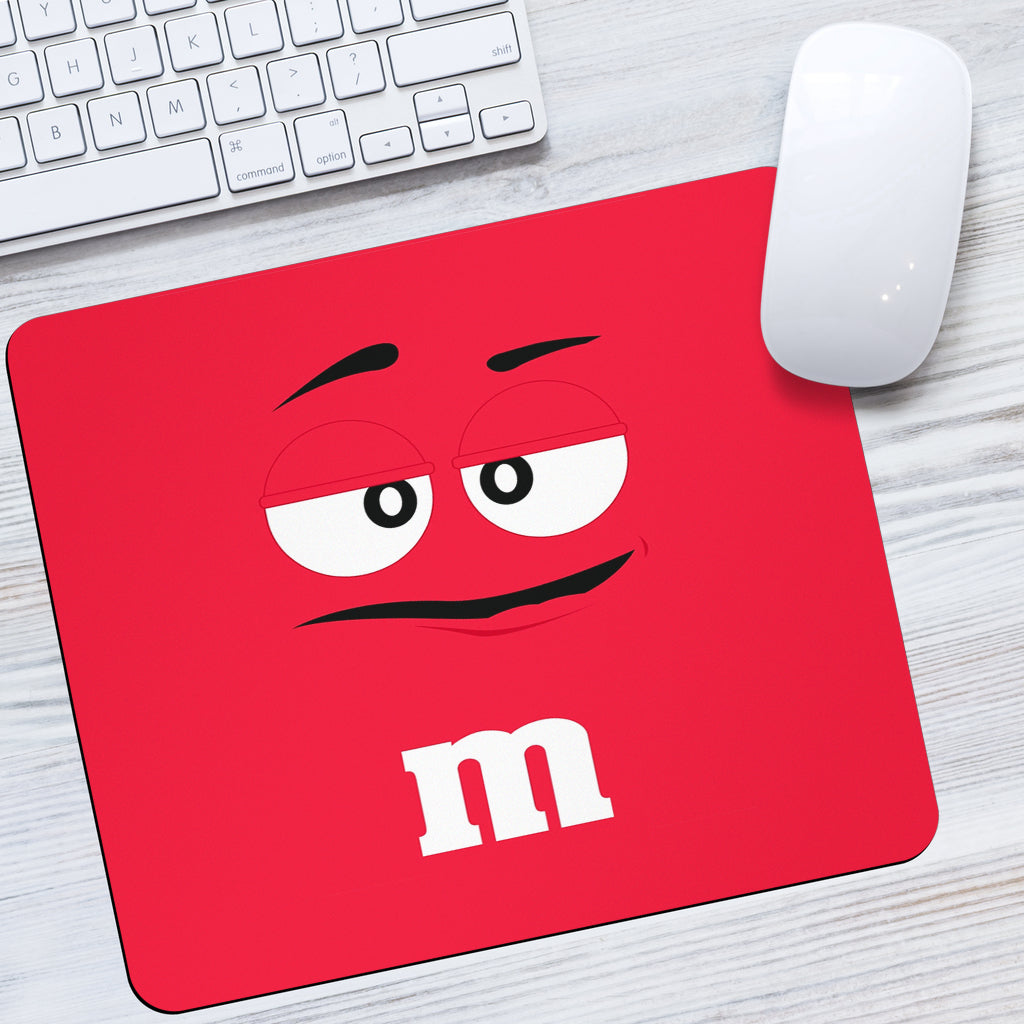 Chocolate M&M Red Mouse Pads Office Decor Office Gift 2021