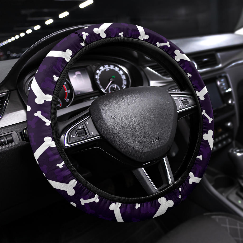 Cute Bone Partern Steering Wheel Cover