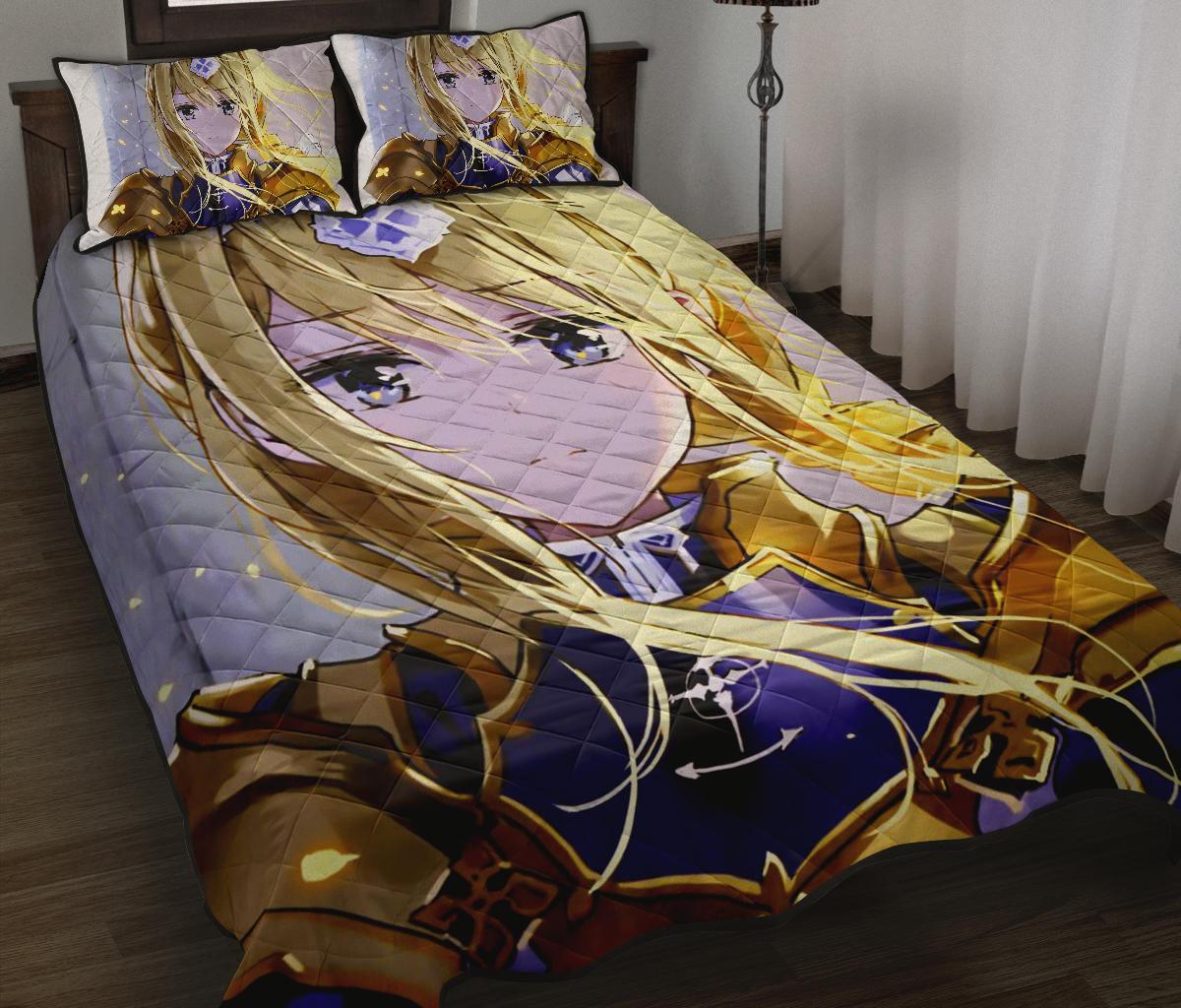 Alice Schuberg Sword Art Online Anime Quilt Bed Set Pillow Case Amazing Decor Gift Ideas 4