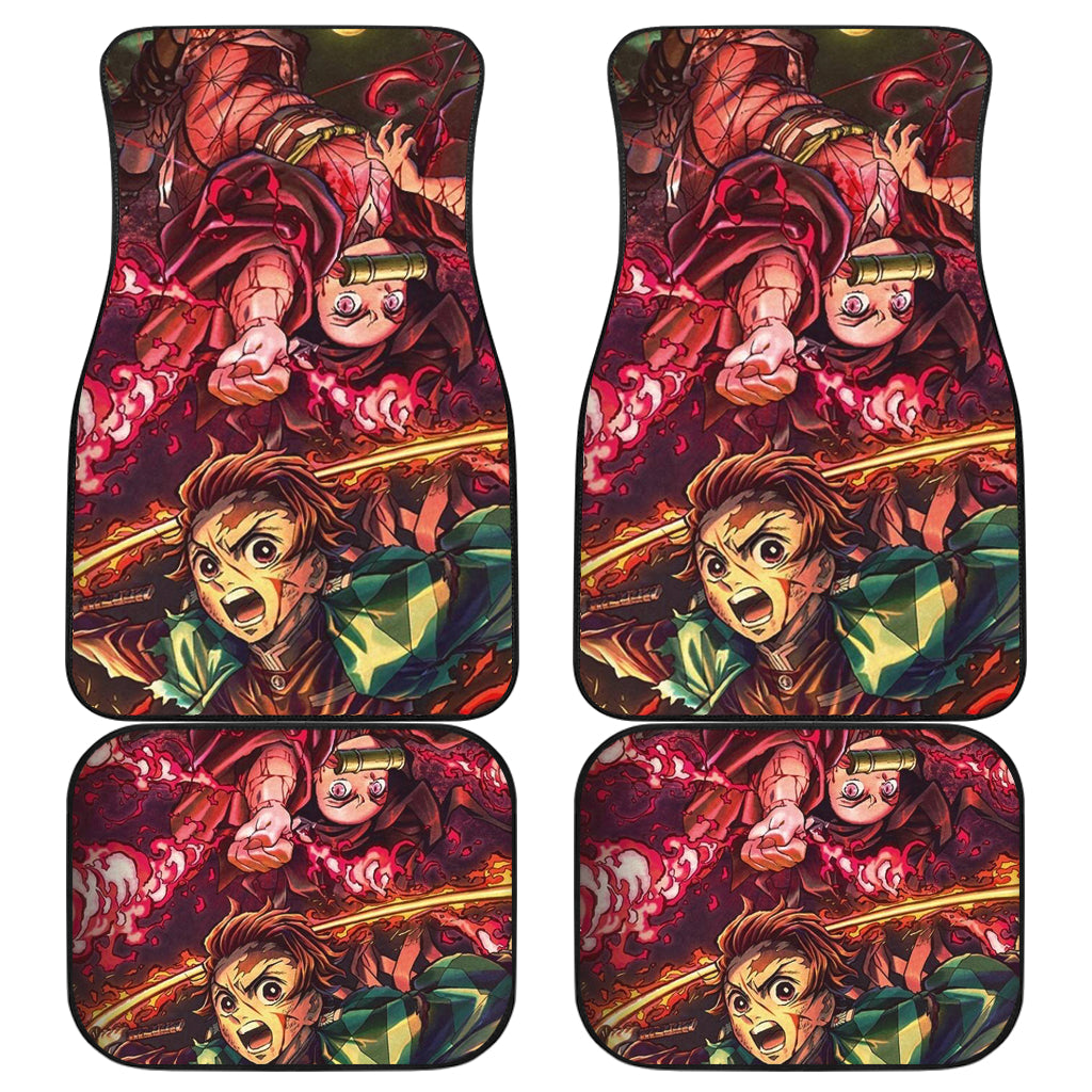 Tanjiro Kamado And Nezuko Kamado Demon Slayer Uniform 5 Anime Car Floor Mats Custom Car Accessories Car Decor 2021