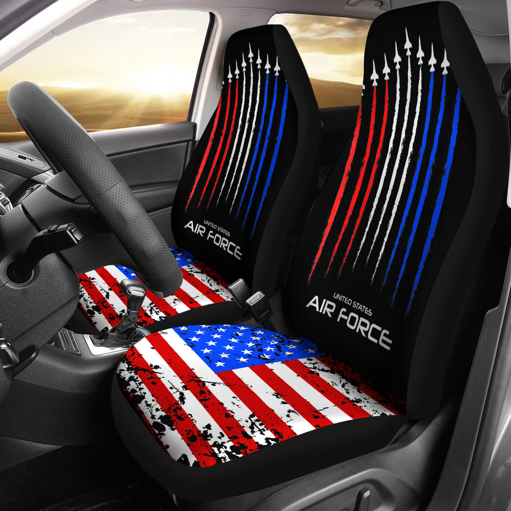 Air Force Us Veterans 4Th Of July Car Seat Covers