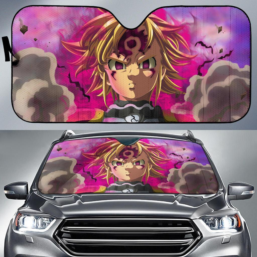 Meliodas Seven Deadly Sins Car Sun Shade Gift Ideas 2022