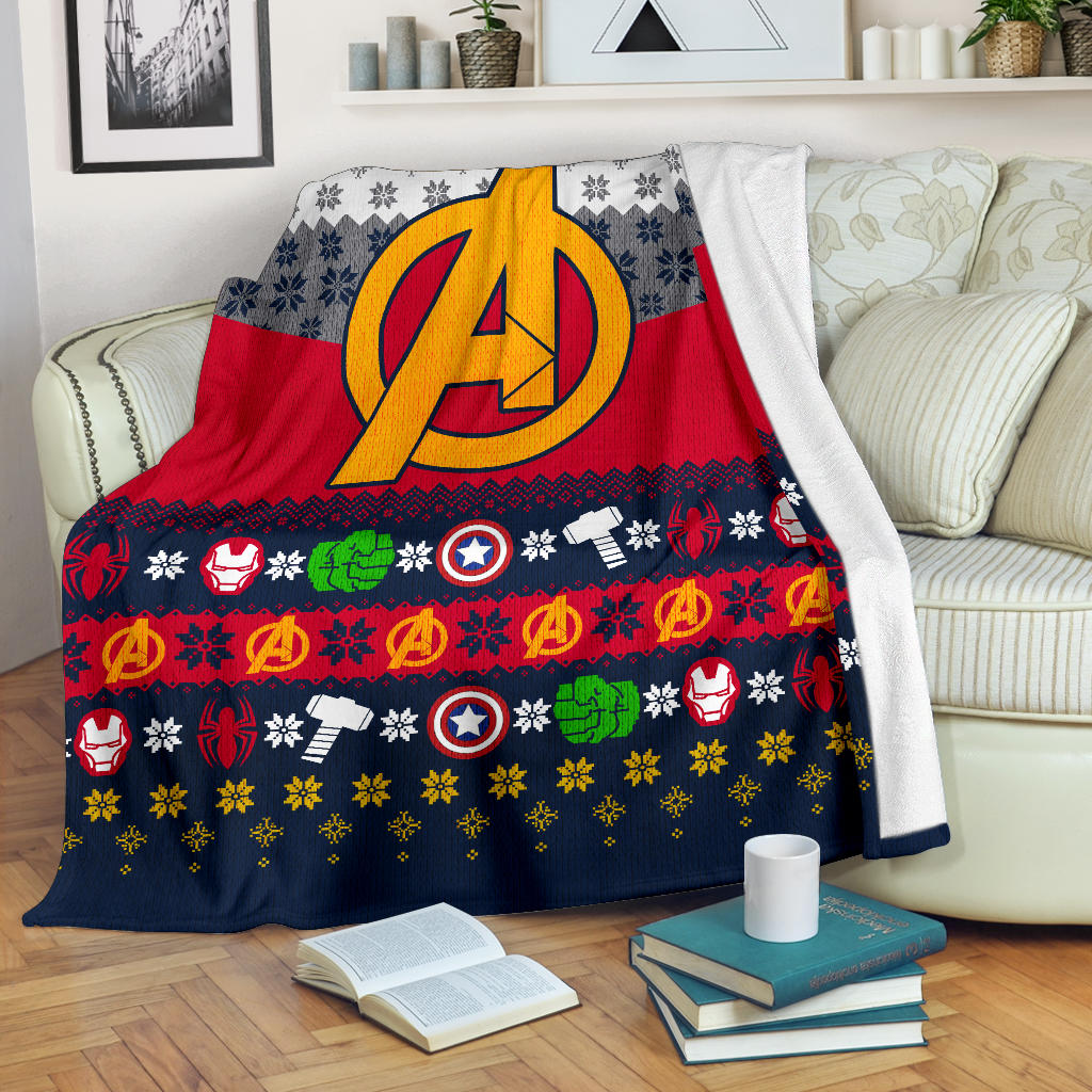 The Avenger Ugly Christmas Custom Blanket Home Decor