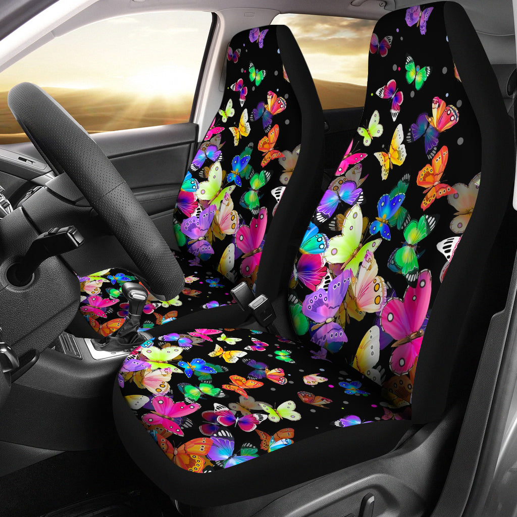 2021 Colorful Butterfly Car Seat Covers