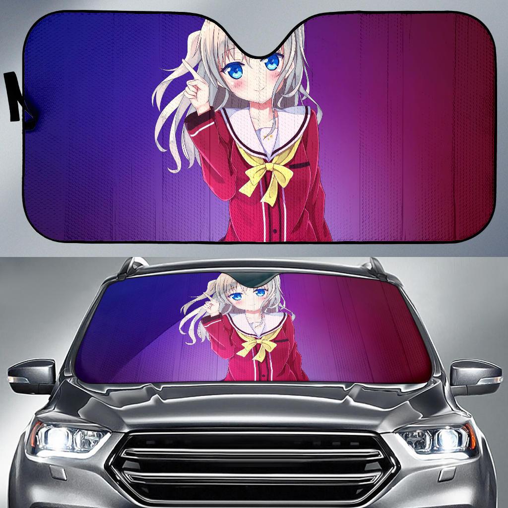 Nao Tomori Anime Girl 4K Car Sun Shade Gift Ideas 2022