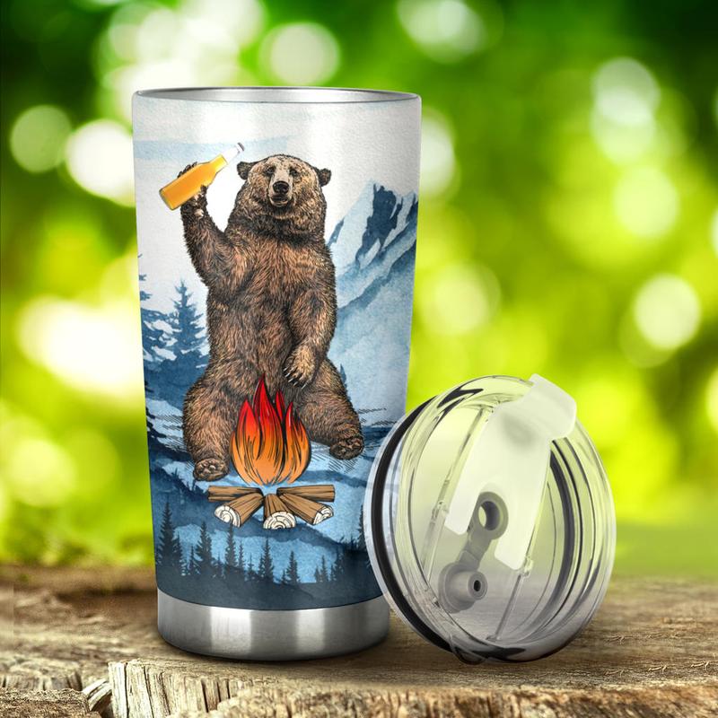 Bear Beer Camping Camfire Tumbler 6 2021