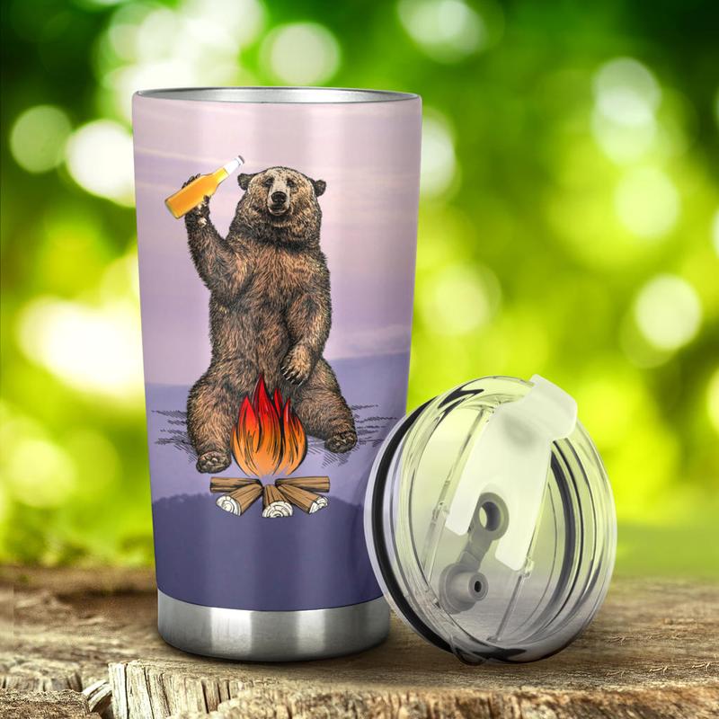 Bear Beer Camping Camfire Tumbler 4 2021