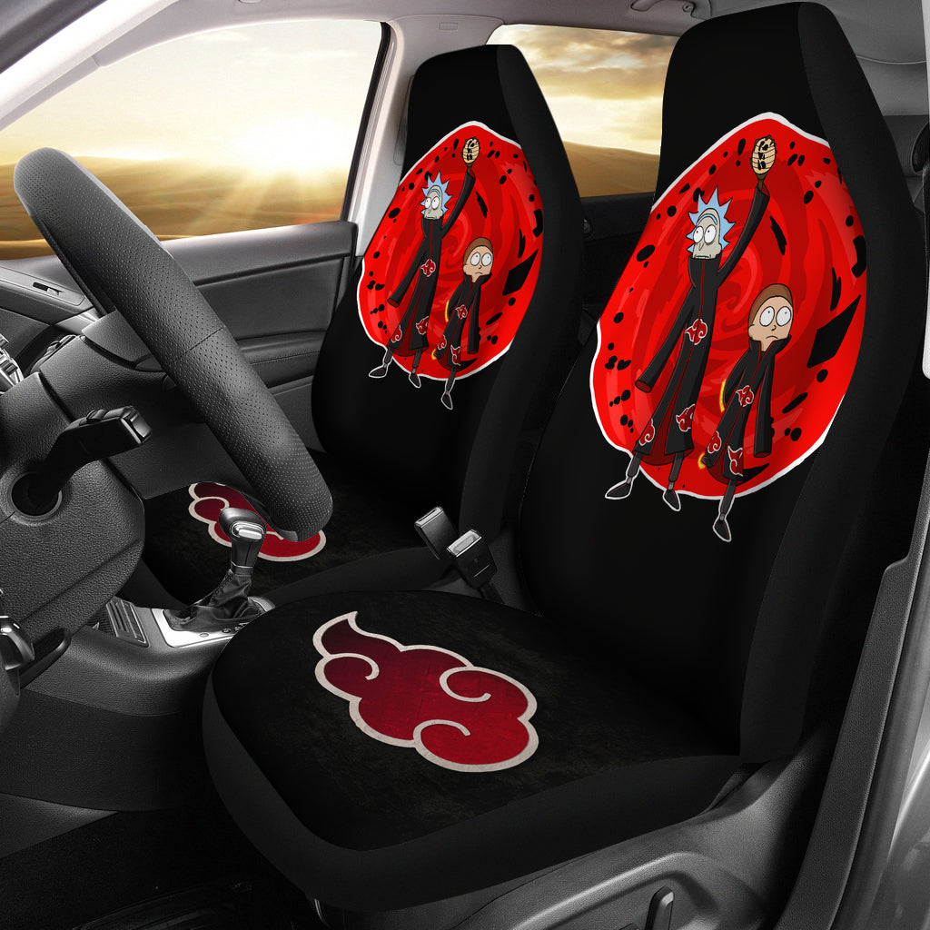 Rick Morty Akatsuki Naruto Car Seat Covers