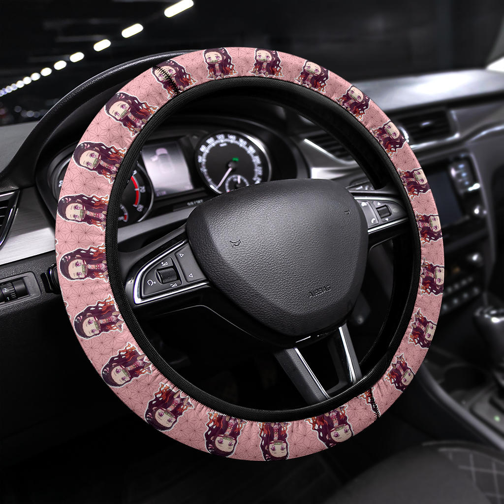 Kamado Nezuko Demon Slayer Anime Car Steering Wheel Cover 3