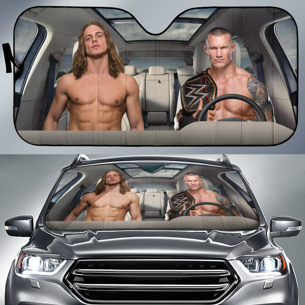 Randy Orton Vs Riddle Wwe Driving Auto Sun Shade