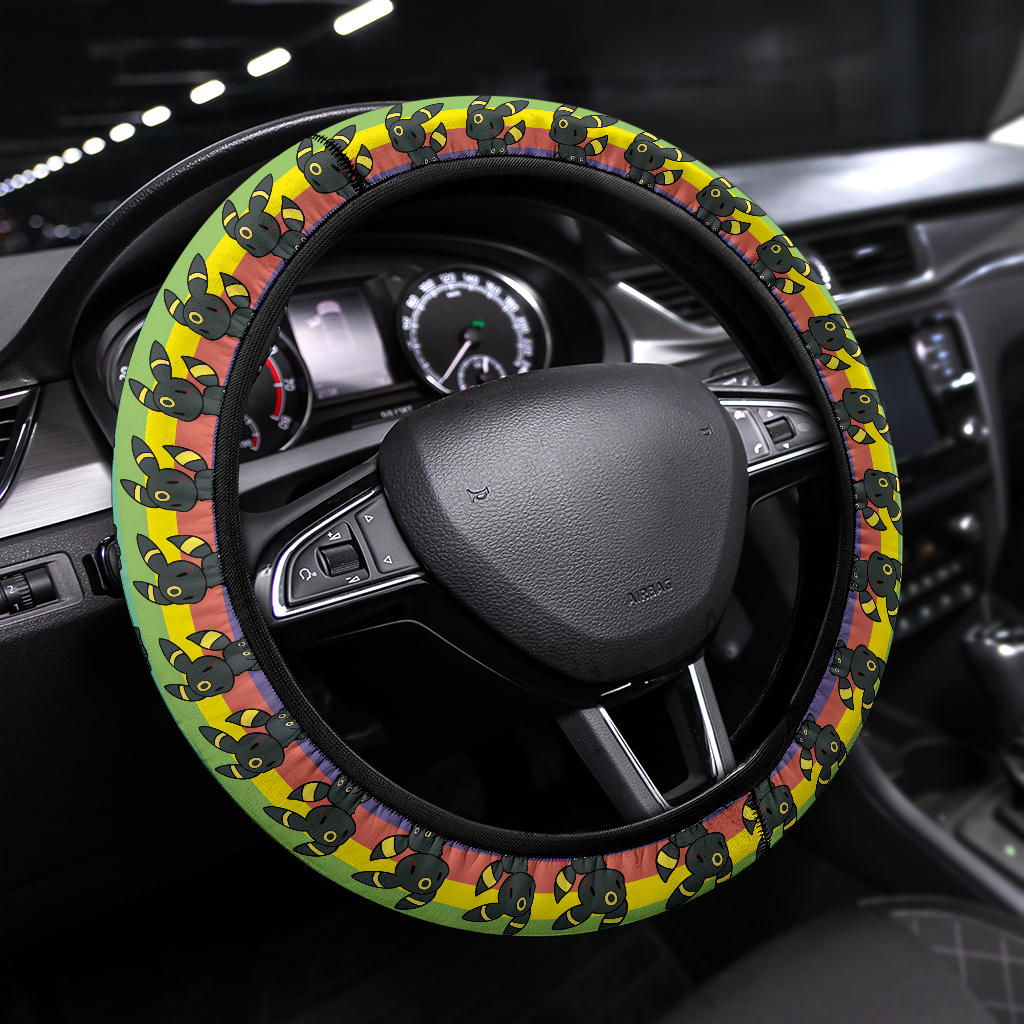 Umbreon Eevee Pokemon Anime Custom Car Steering Wheel Cover