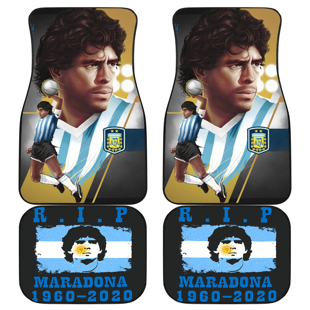 Diego Armando Maradona 10 Rip 1969 2022 49 Car Floor Mats Custom Car Accessories Car Decor 2022