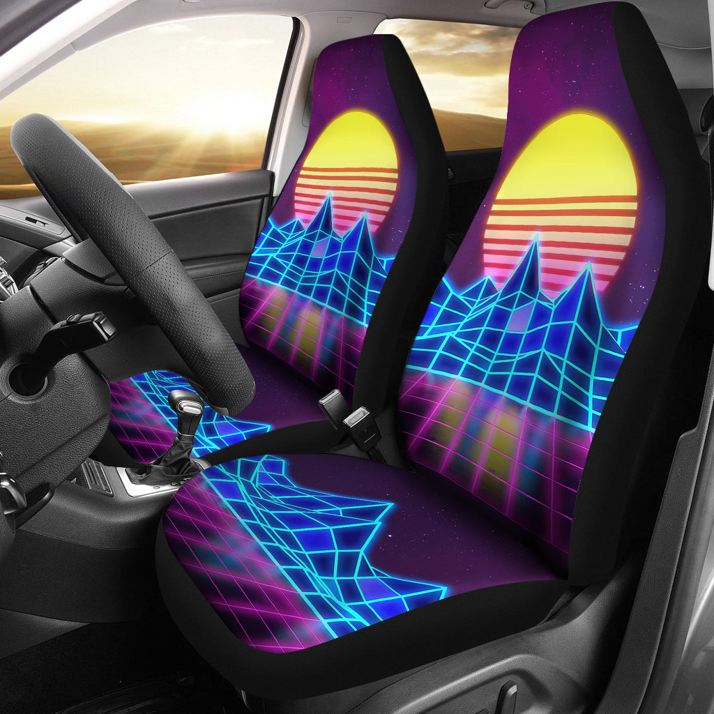 Cool Abstract Sun Digital Art Car Seat Covers