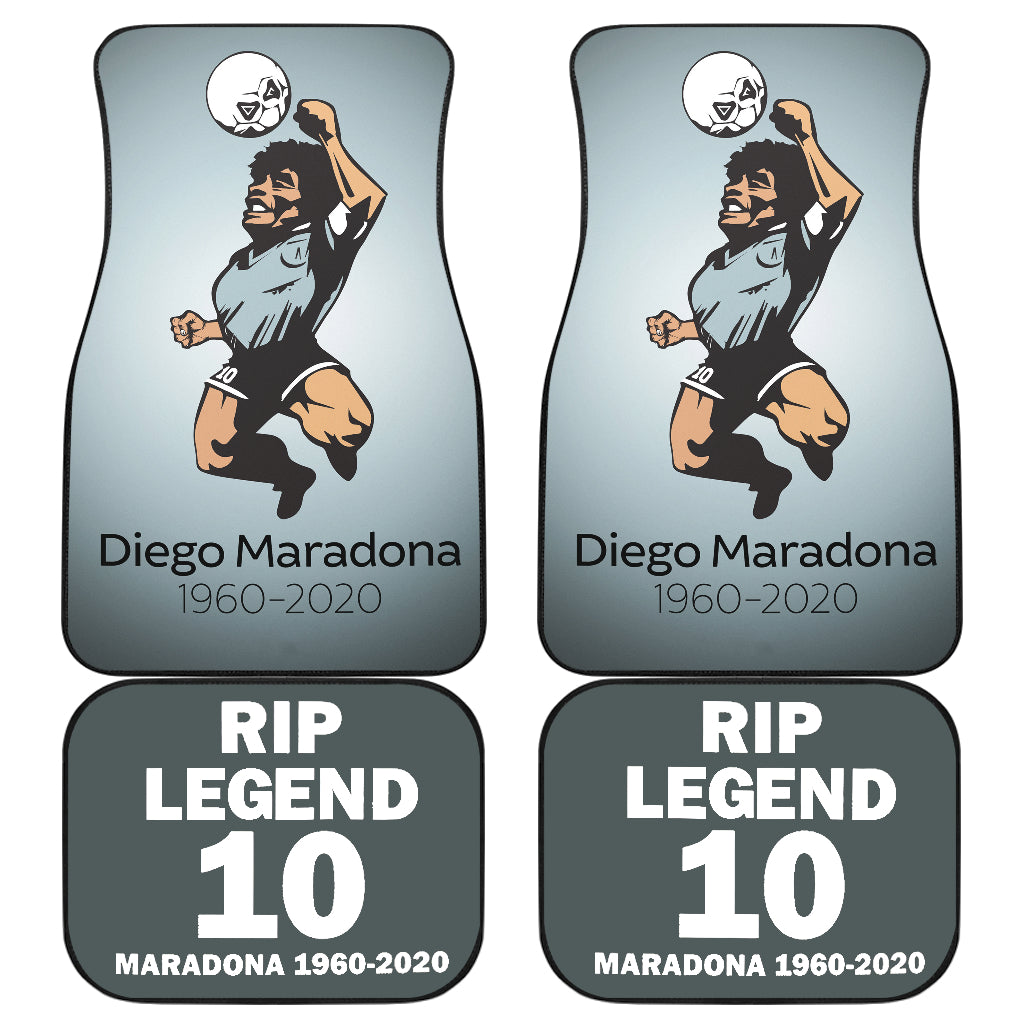 Diego Armando Maradona 10 Rip 1969 2022 35 Car Floor Mats Custom Car Accessories Car Decor 2022