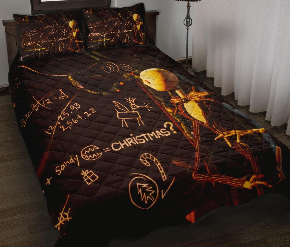 The Nightmare Before Christmas Halloween Movie Quilt Bed Set Pillow Case Amazing Decor Gift Ideas 32