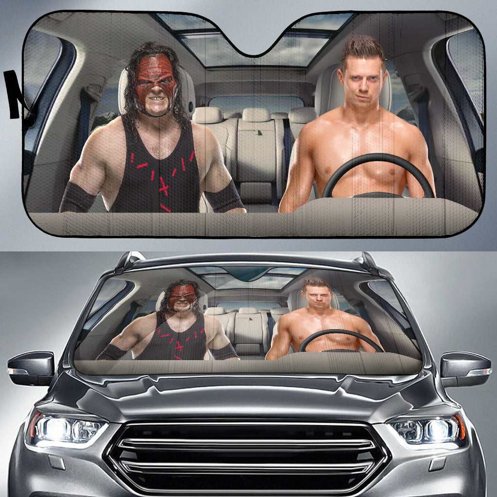 The Miz Vs Kane Wwe Driving Auto Sun Shade