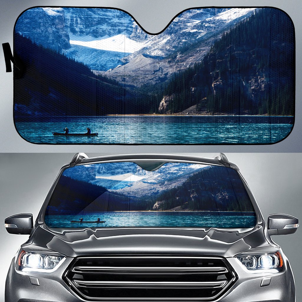 Blue Lake Snow Clouds Sun Shade Gift Ideas 2021