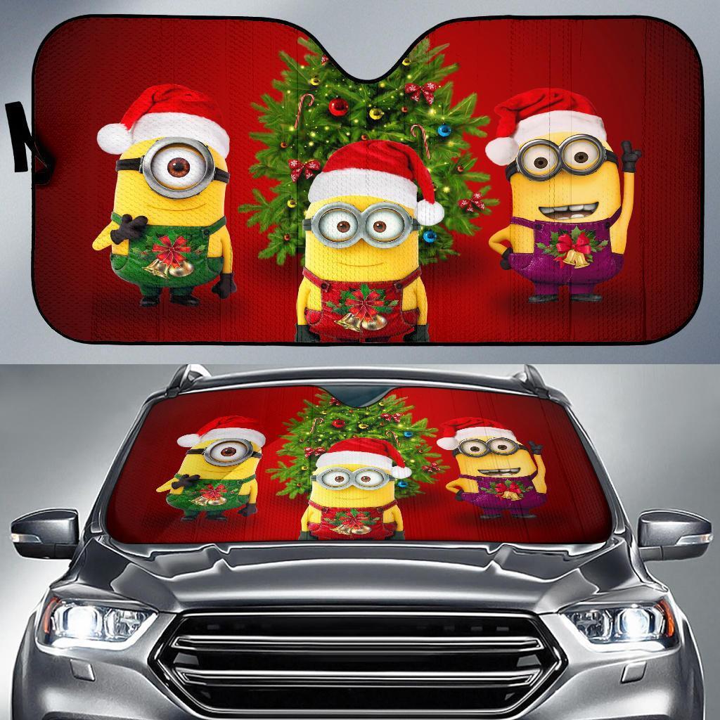 Minions Christmas Car Sun Shades Amazing Best Gift Ideas 2022