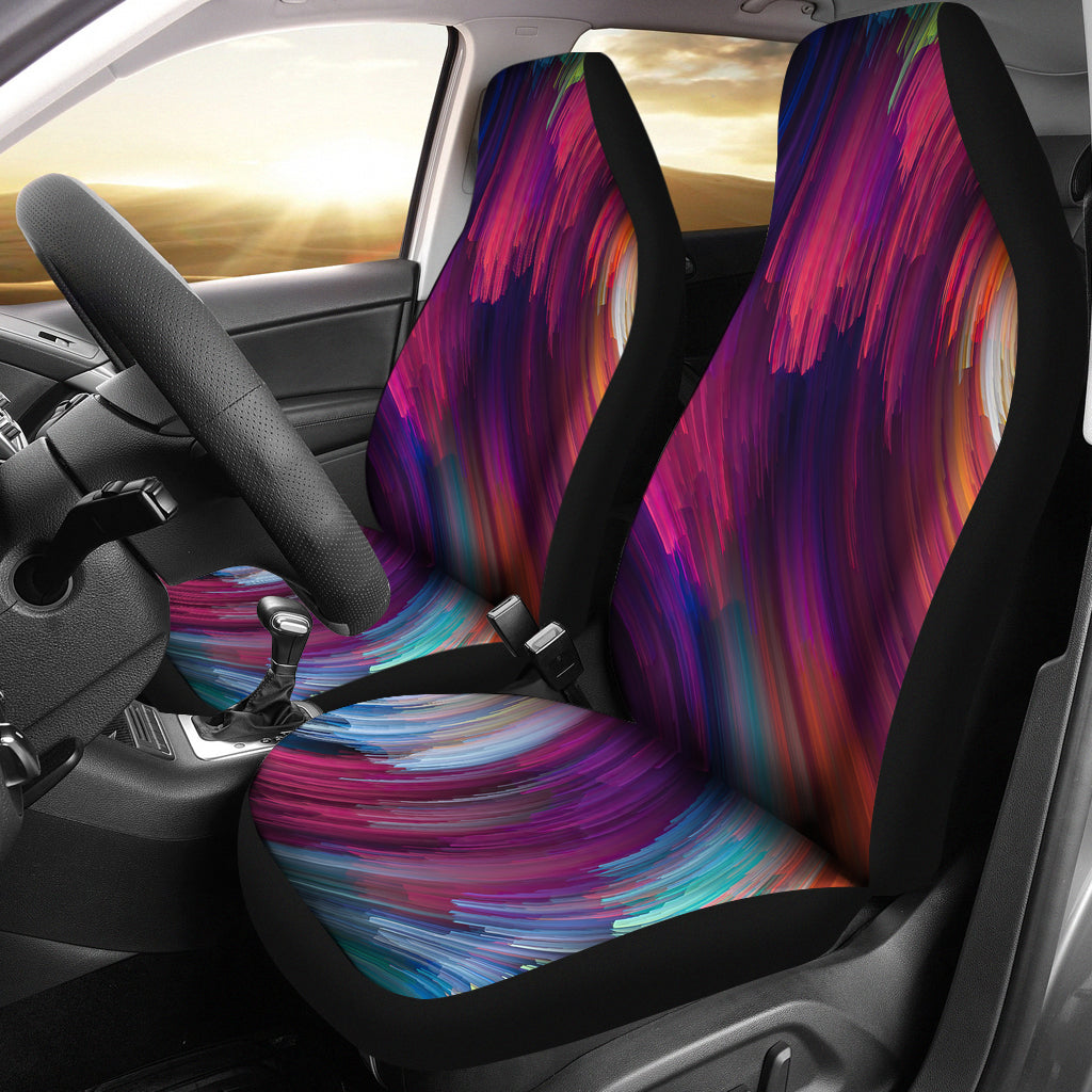 Abstract Swirl Pattern Corolful Car Seat Covers