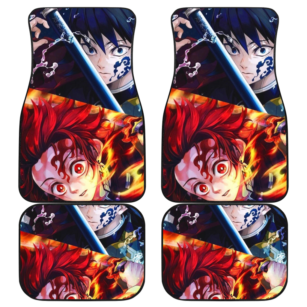 Water Hashira And Kanae Demon Slayer Uniform 2 Anime Car Floor Mats Custom Car Accessories Car Decor 2021