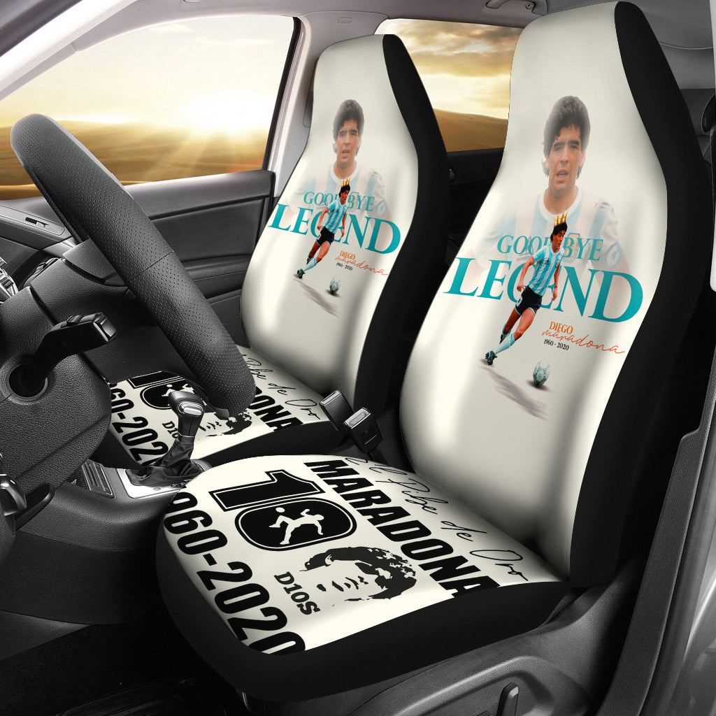 Legend Diego Armando Maradona 10 Rip 1969 2022 Car Seat Covers Gift For Fooball