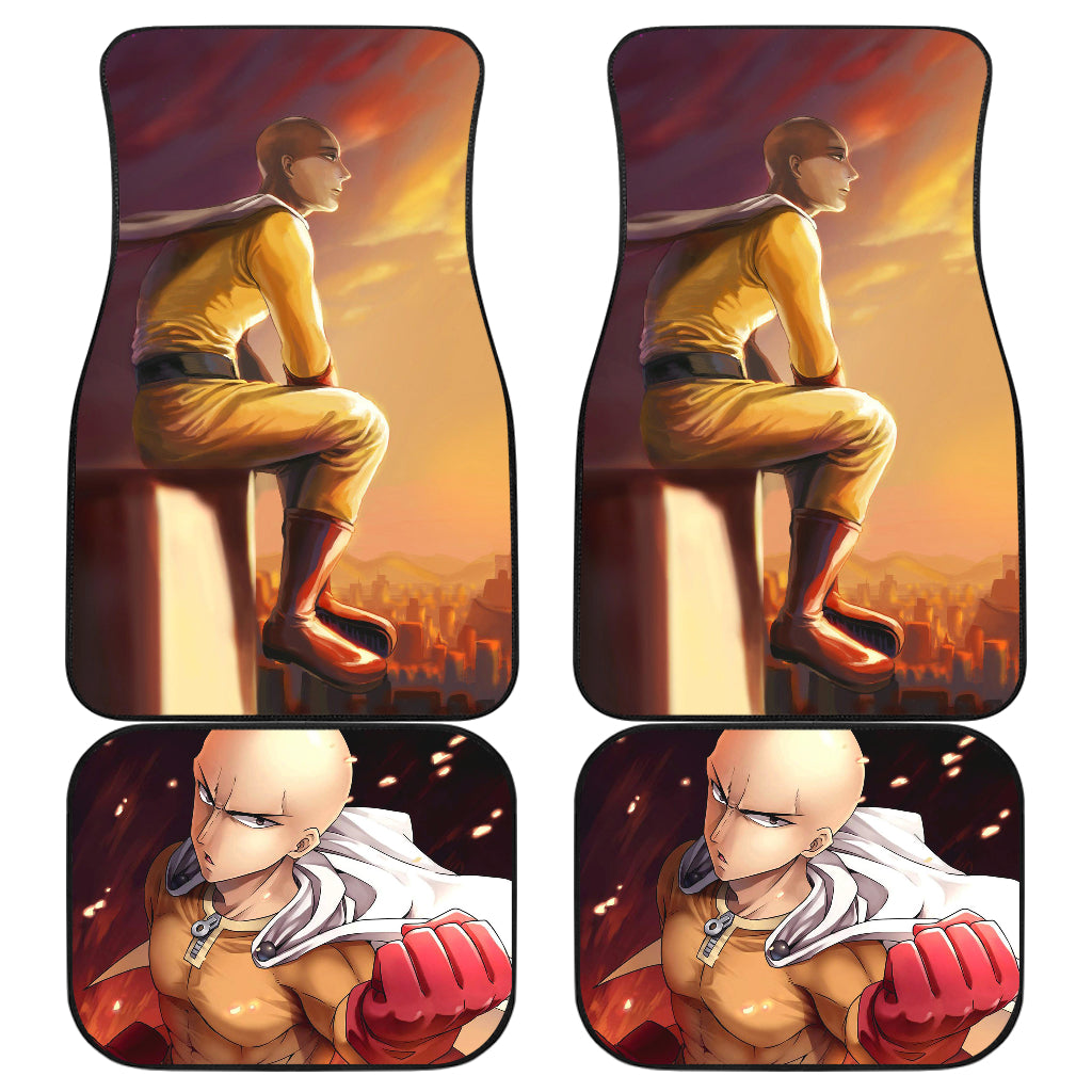 Saitama Punch Man Car Floor Mats Custom Car Accessories Car Decor 2022