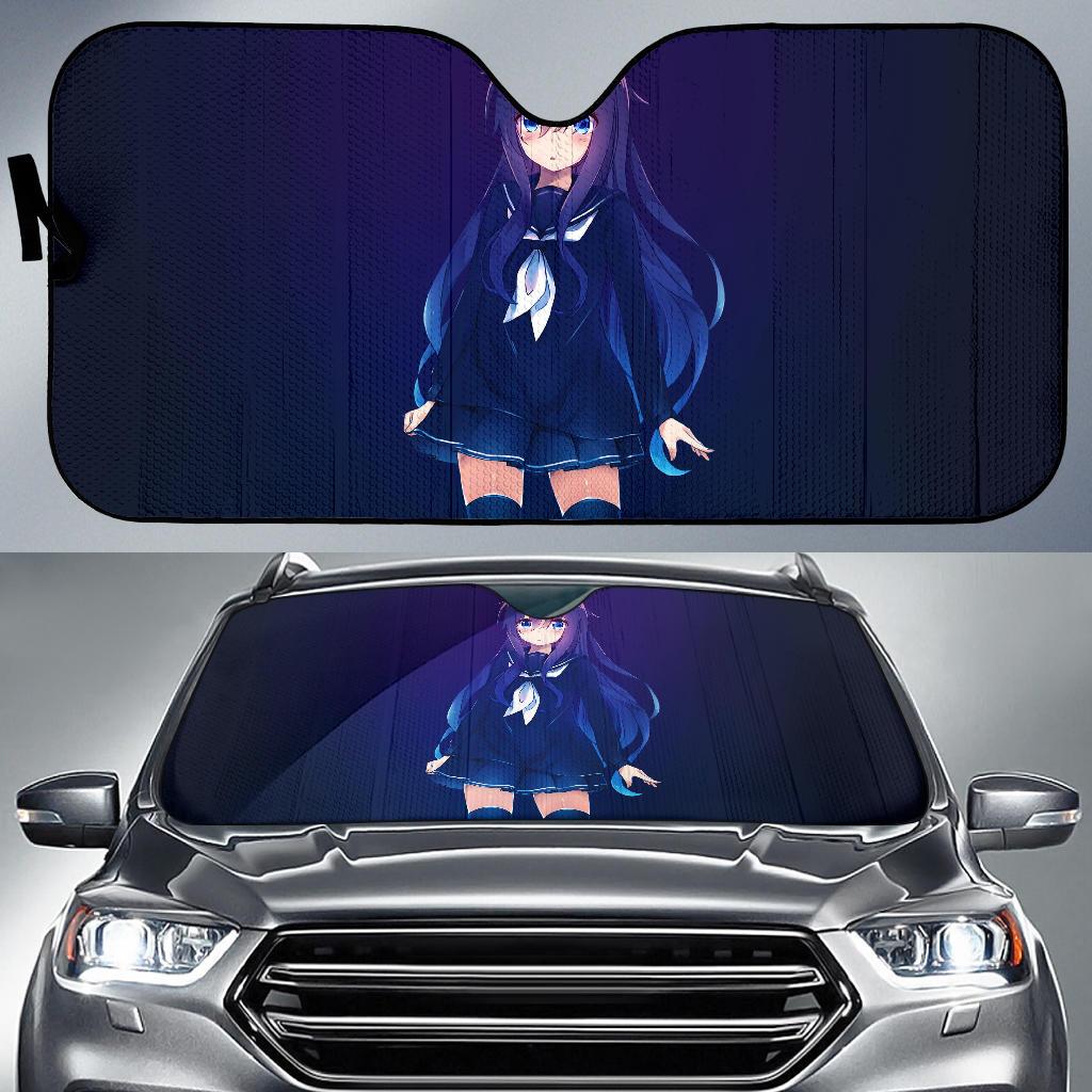 Anime Girl Dark 4K Car Sun Shade Gift Ideas 2022