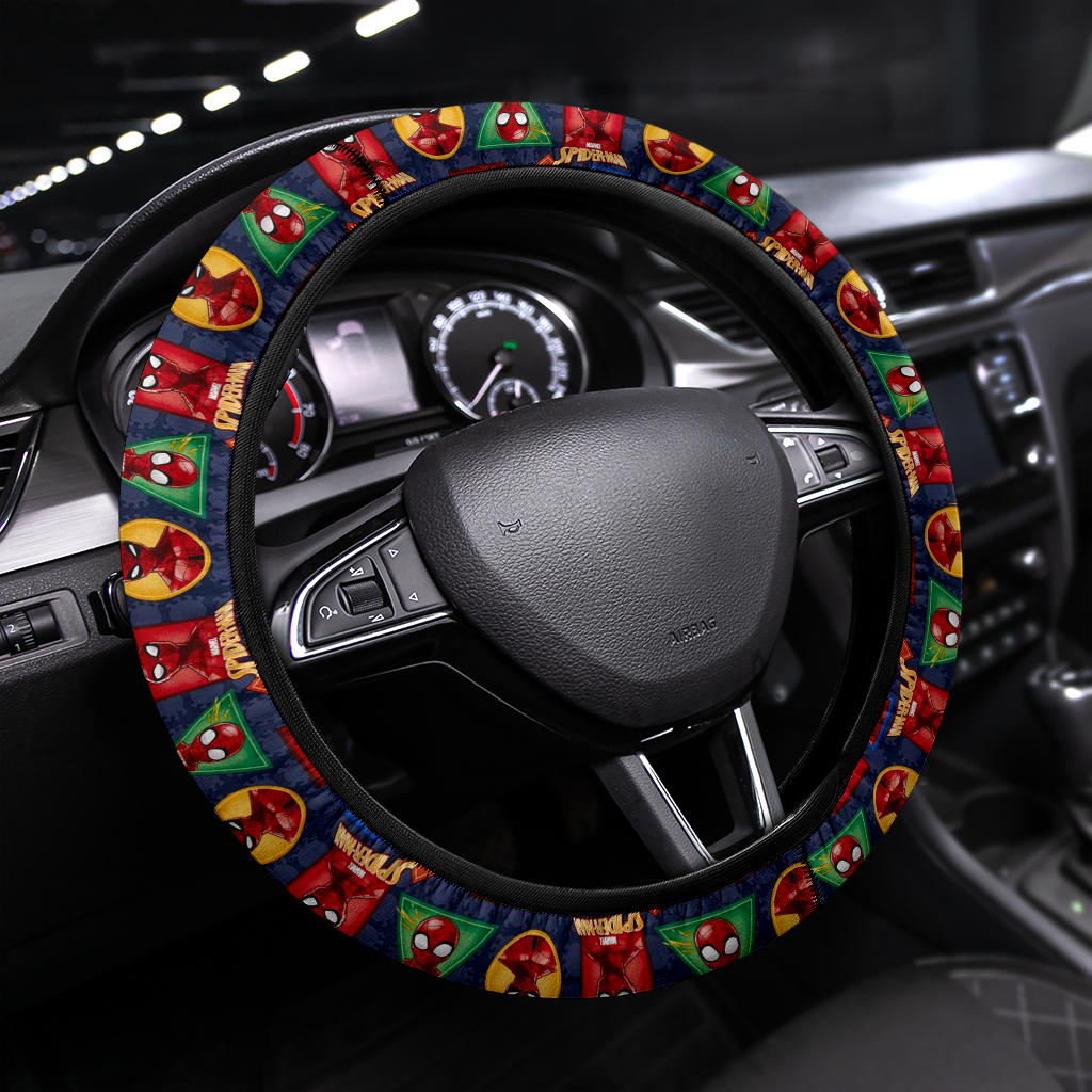 Amazing Spider Man Head Steering Premium Custom Car Steering Wheel Cover