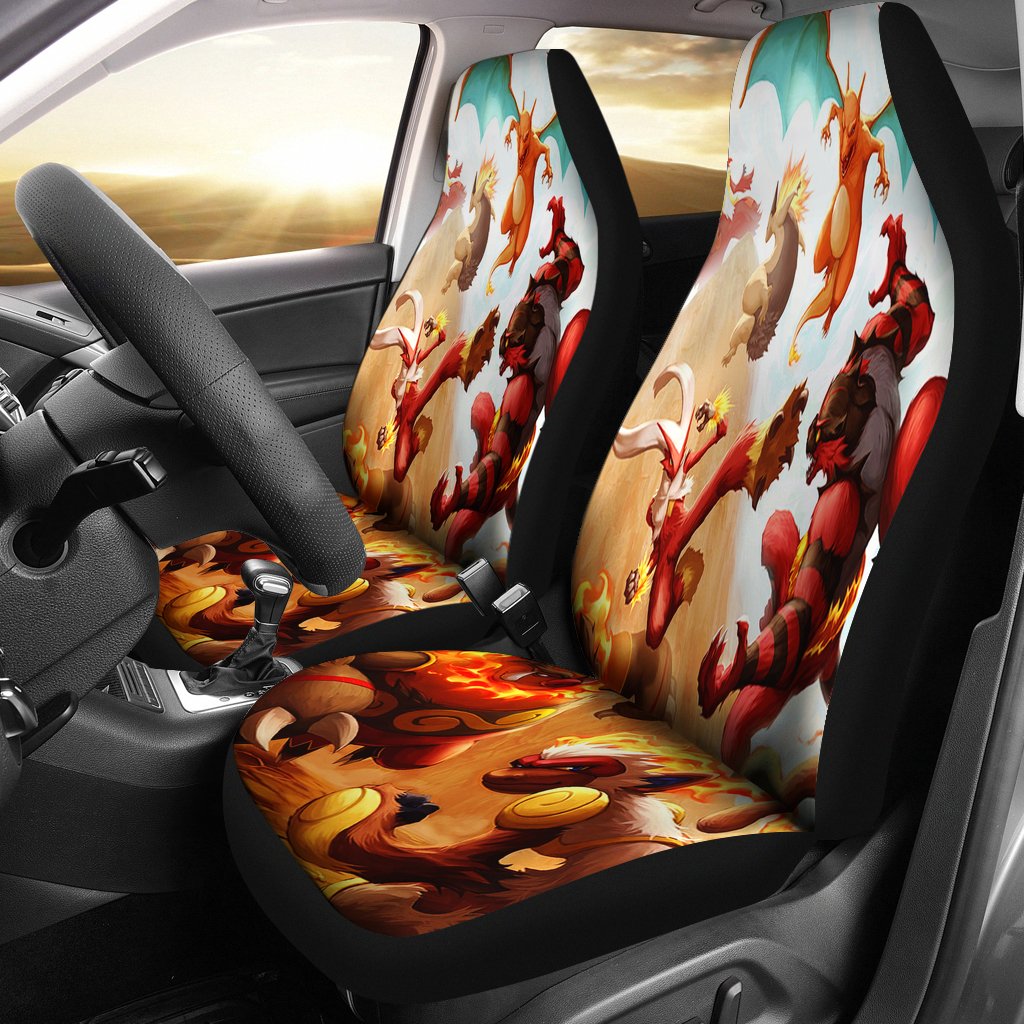 Pokemon Fire 2022 Car Seat Covers Amazing Best Gift Idea