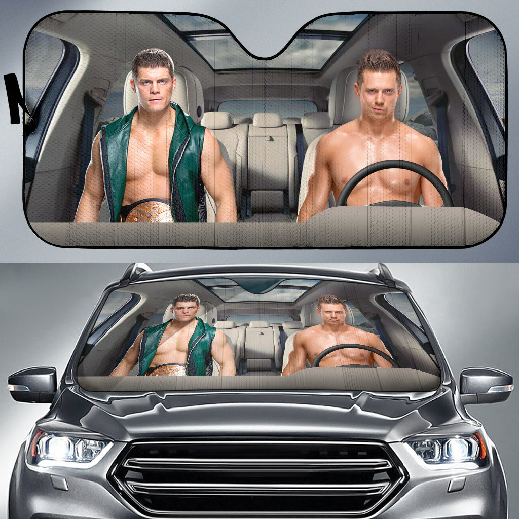 Cody Rhodes Vs The Miz Wwe Driving Auto Sun Shade