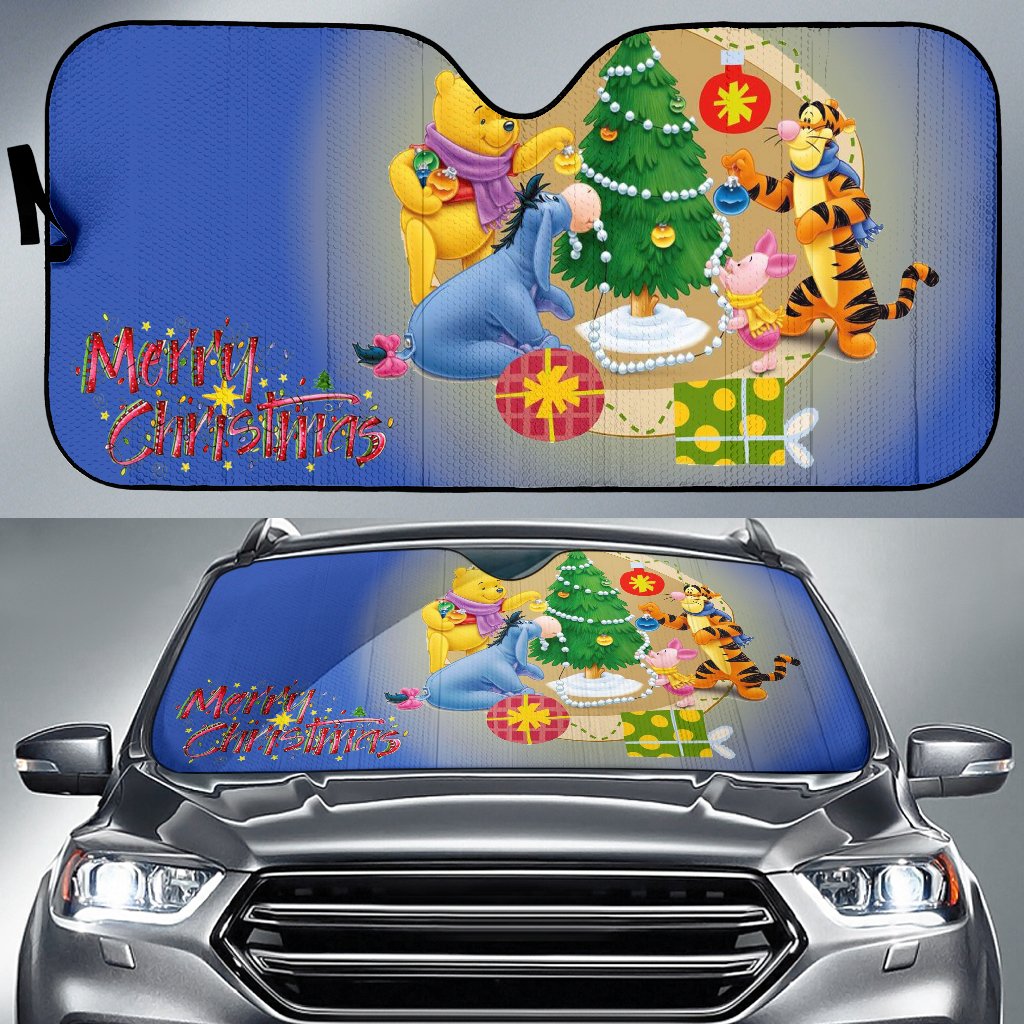 Merry Christmas Winnie The Pooh Sun Shade Gift Ideas 2022