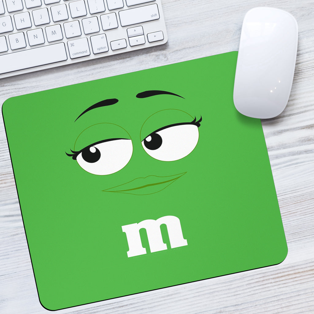 Chocolate M&M Green Mouse Pads Office Decor Office Gift 2021