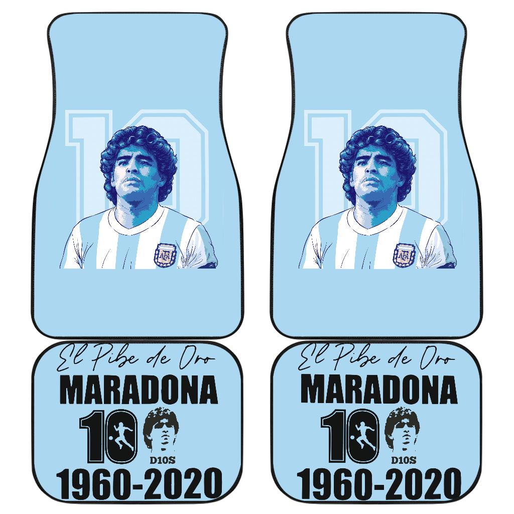 Diego Armando Maradona 10 Rip 1969 2022 7 Car Floor Mats Custom Car Accessories Car Decor 2022