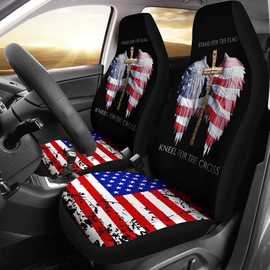 Social Worker Us Flag Car Seat Covers