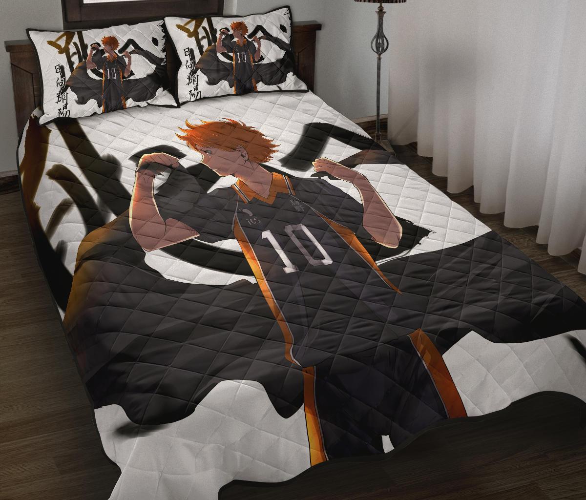 Shouyou Hinata Haikyu!! Anime Quilt Bed Set Pillow Case Amazing Decor Gift Ideas 3