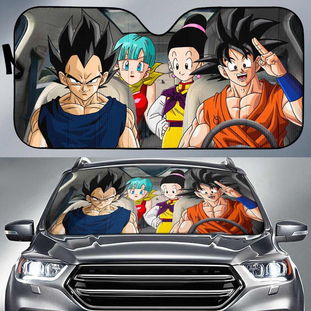 Dragon Ball Anime Goku Vegeta Auto Sun Shade Amazing Best Gift Ideas 2022