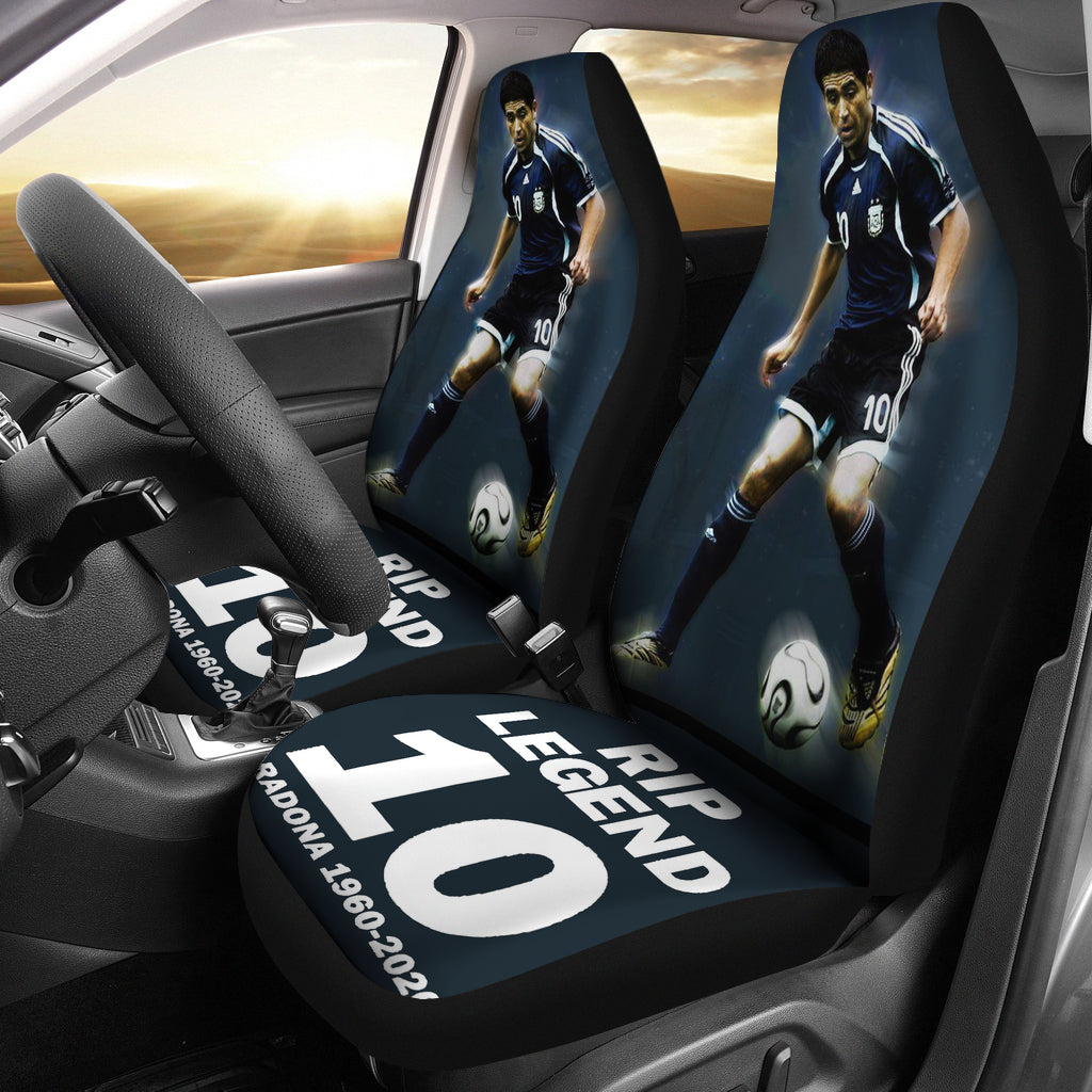 Rip Legend Young Diego Armando Maradona 10 Rip 1969 2022 Car Seat Covers Gift For Fooball