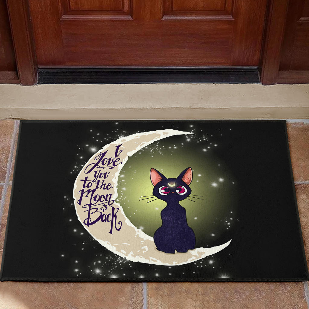 Sailor Moon Cat Love To The Moon Door Mats