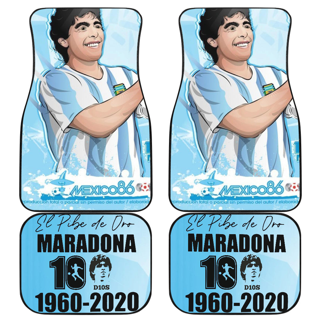 Diego Armando Maradona 10 Rip 1969 2022 65 Car Floor Mats Custom Car Accessories Car Decor 2022