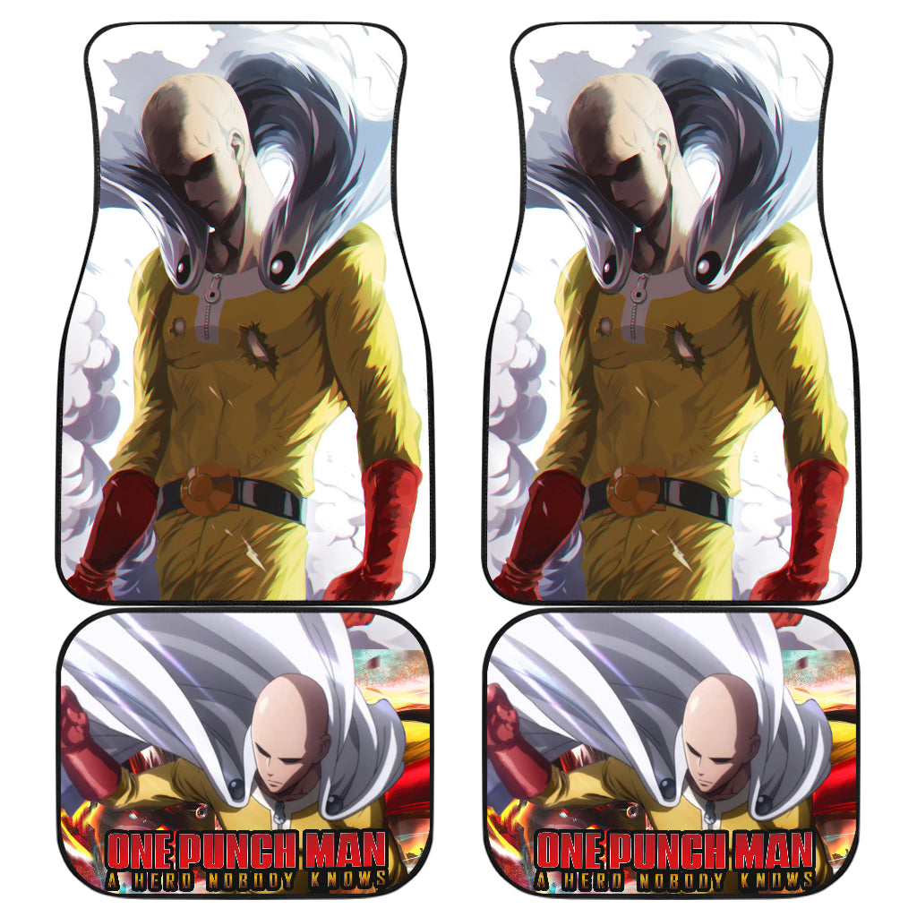 Saitama Punch Man 4 Car Floor Mats Custom Car Accessories Car Decor 2022