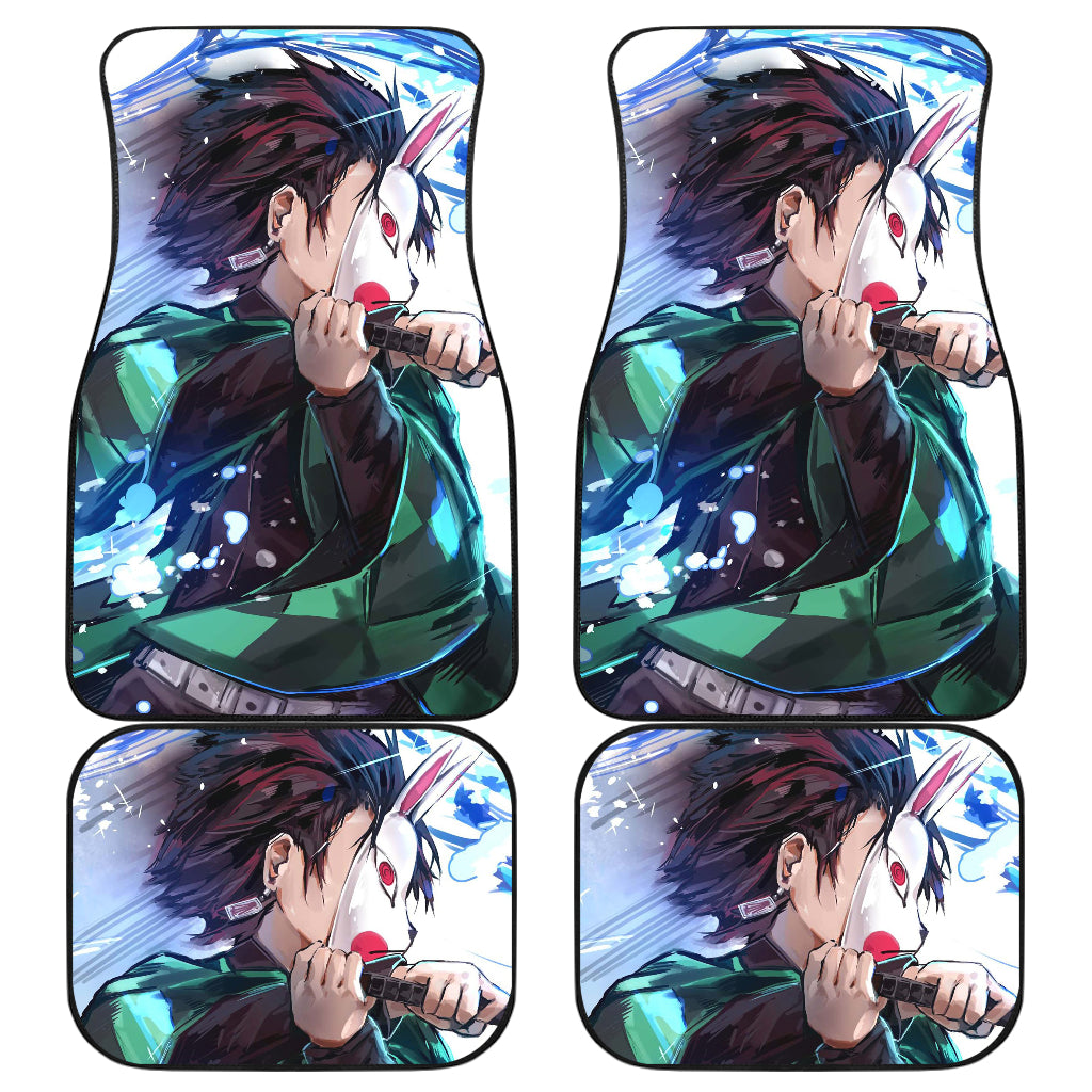 Tanjiro Kamado Demon Slayer Uniform 3 Anime Car Floor Mats Custom Car Accessories Car Decor 2022