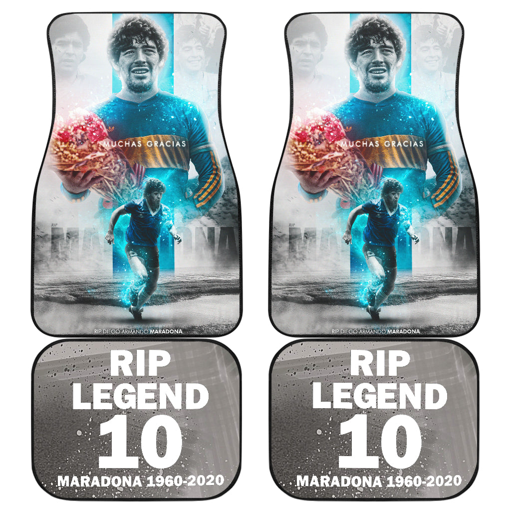 Diego Armando Maradona 10 Rip 1969 2022 28 Car Floor Mats Custom Car Accessories Car Decor 2022