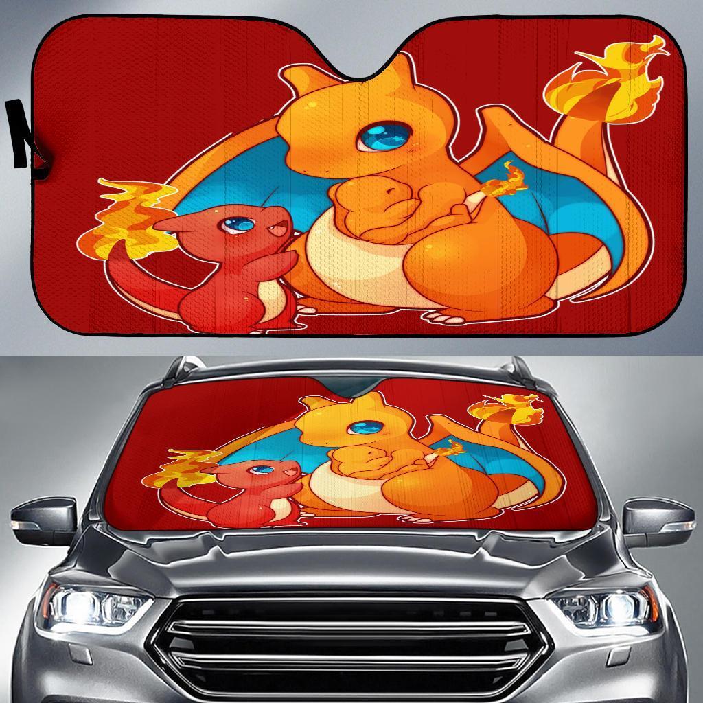 Pokemon Fire Family Car Sun Shades Amazing Best Gift Ideas 2022