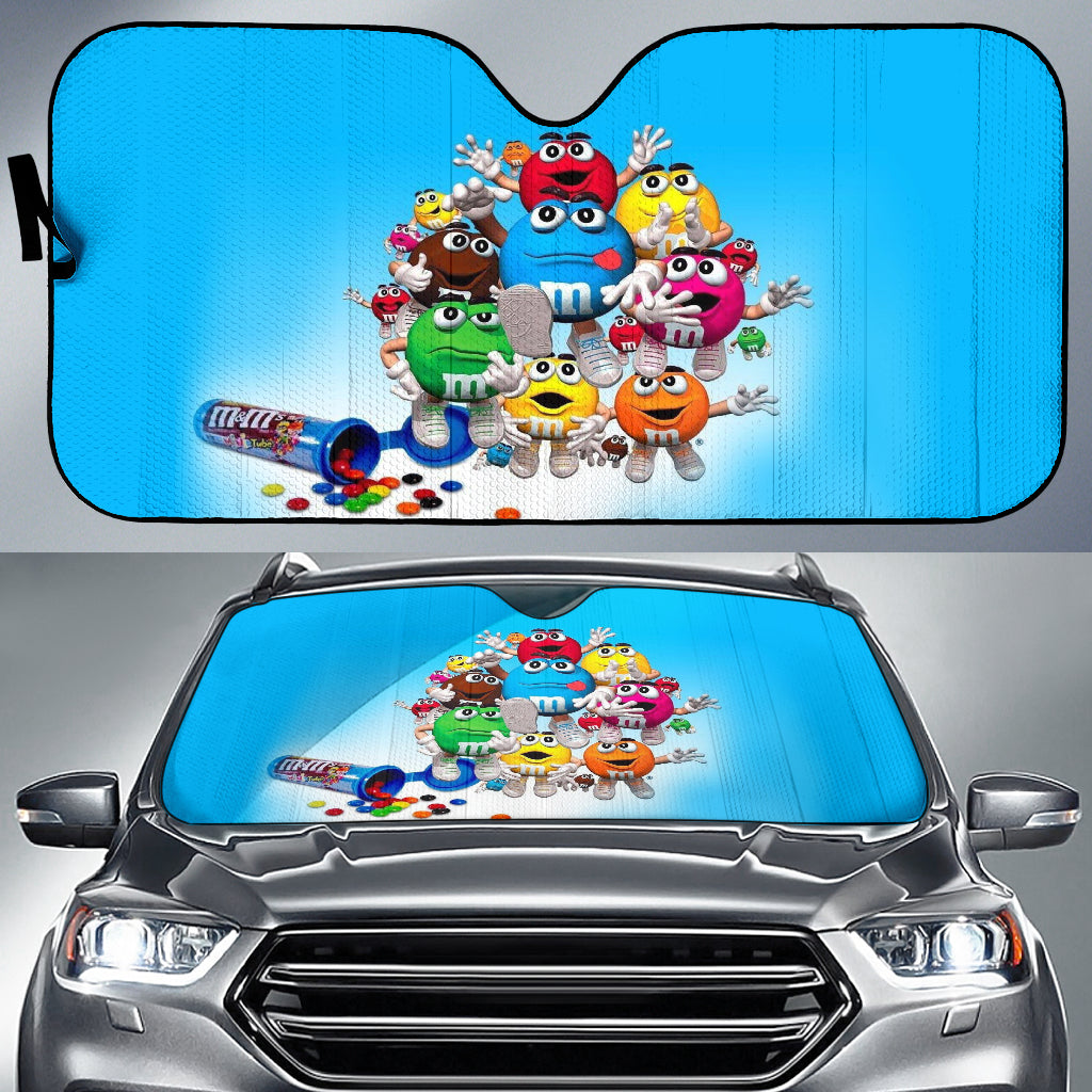 Chocolate M&M Team Auto Sun Shades