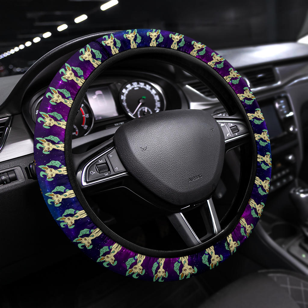 Leafeon Pokemon Car Steering Wheel Cover