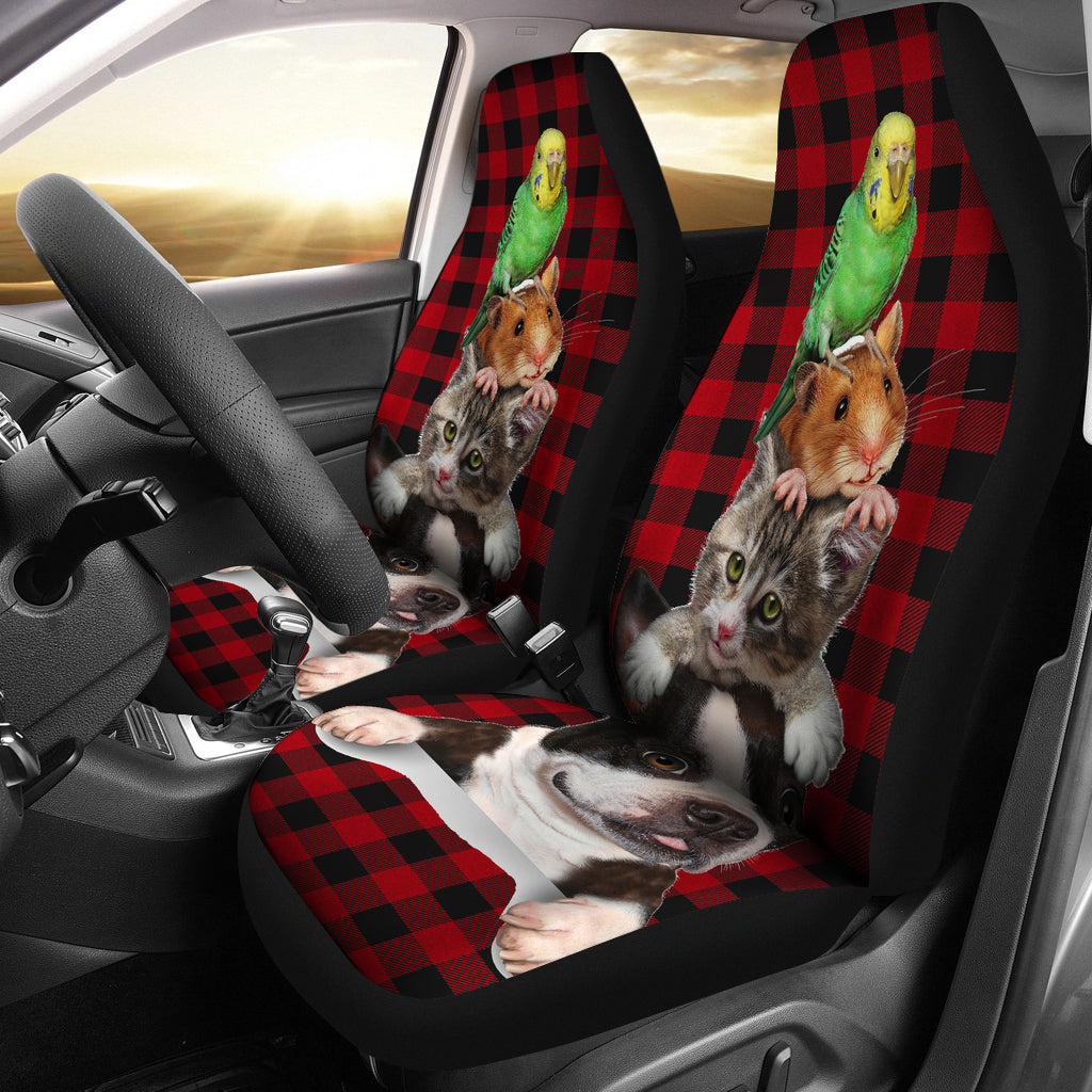 Cat Pet Sitting Hamster Dog Kitten Car Seat Covers