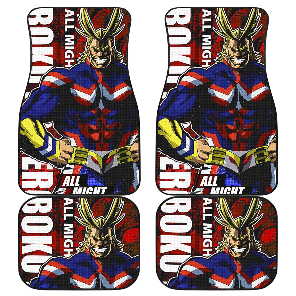 All Might My Hero Academia 9 Anime Car Floor Mats Custom Car Accessories Car Decor 2022