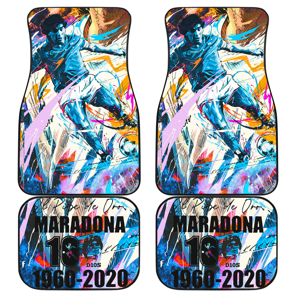 Diego Armando Maradona 10 Rip 1969 2022 47 Car Floor Mats Custom Car Accessories Car Decor 2022