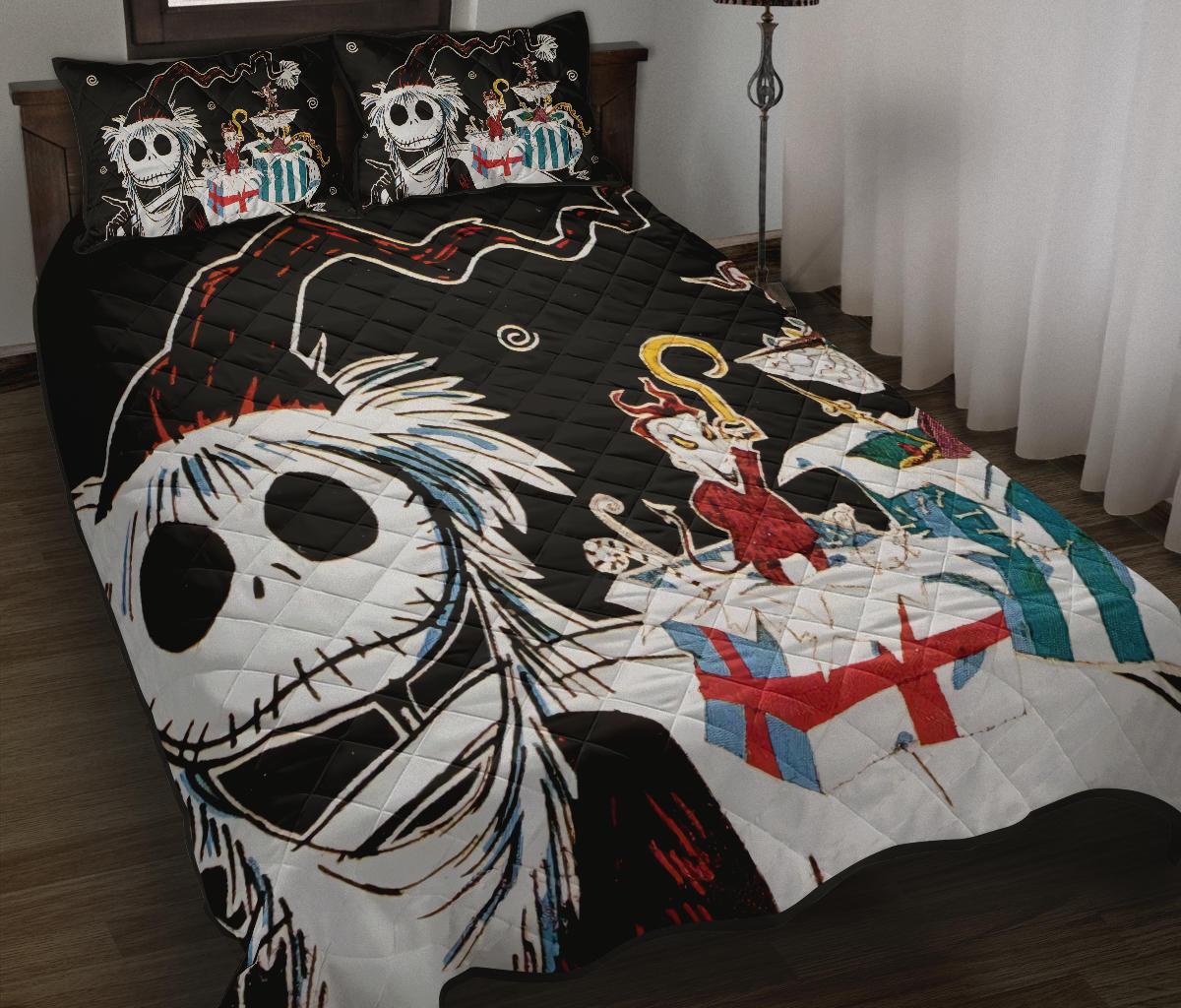 The Nightmare Before Christmas Halloween Movie Quilt Bed Set Pillow Case Amazing Decor Gift Ideas 27